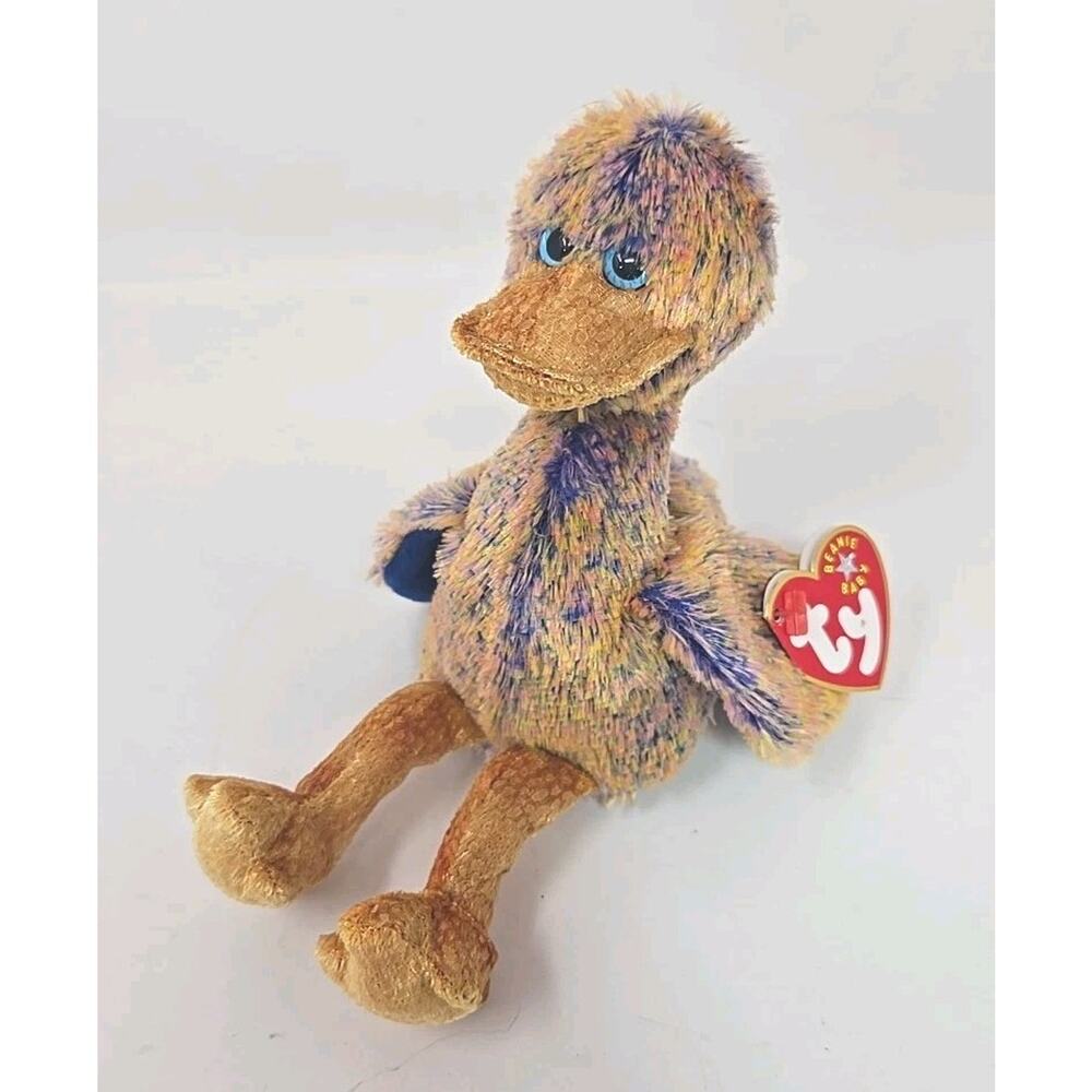 2000 Ty Beanie Baby TY Collectibles "Dinky" Retired Colorful Duck‎ BB22